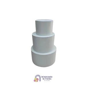 Set de 3 Cilindros Decorativos Blancos
