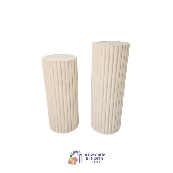 Pedestales Cilíndricos Fluteados