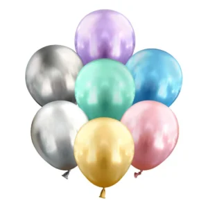 Globos Cromados Metalizados de Látex – Colores Surtidos